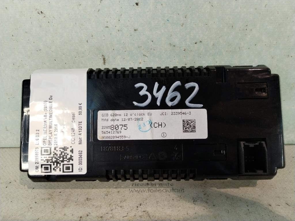 Display OPEL Meriva 3° Serie