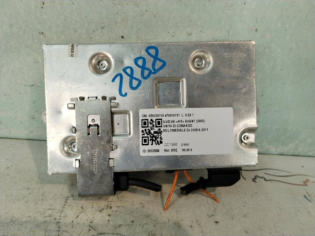 Unità di controllo multimediale navigatore GPS AUDI A6 Avant Serie C6 (4F5) (04>12)