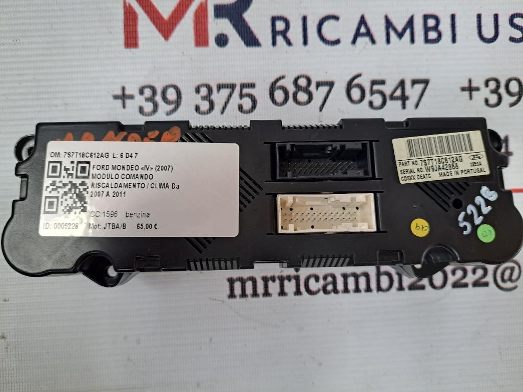 Comandi Clima FORD Mondeo Berlina 6° Serie