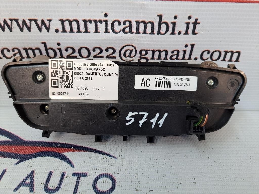 Comandi Clima OPEL Insignia Berlina