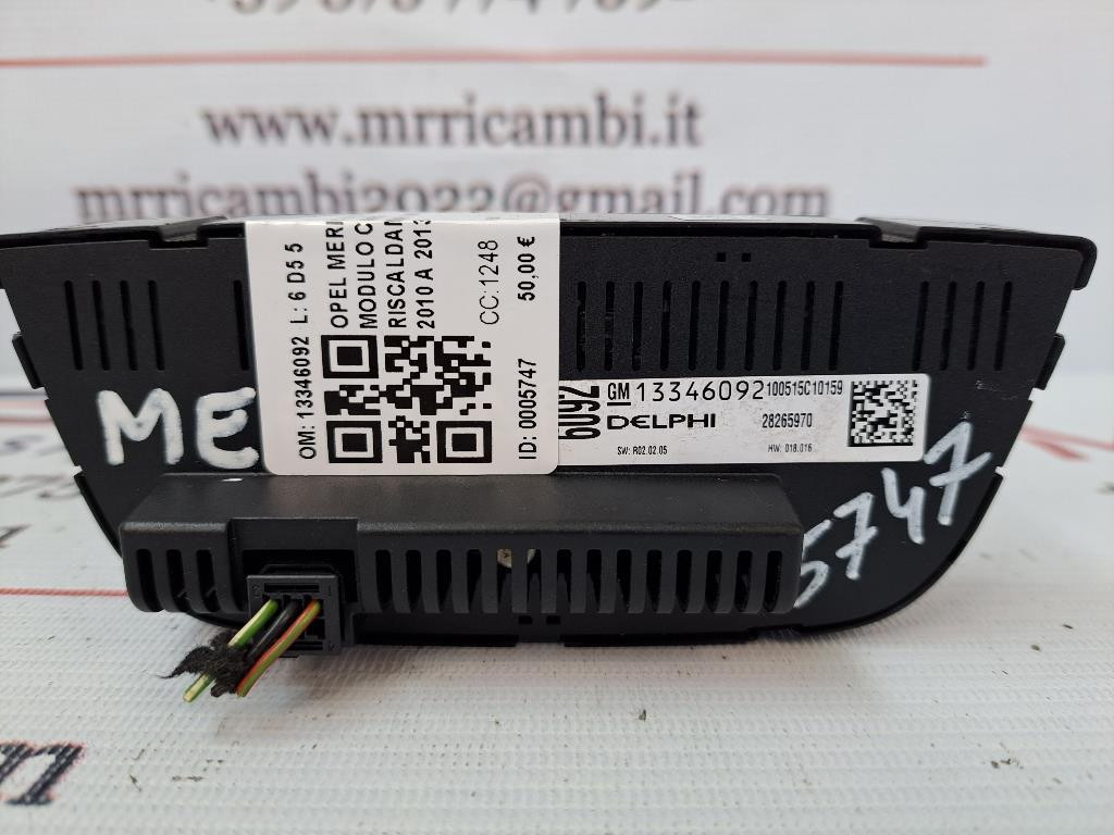 Comandi Clima OPEL Meriva 3° Serie