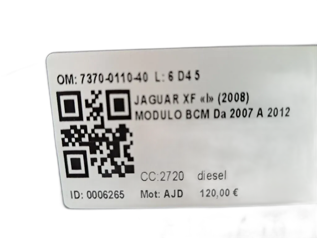 Centralina BCM JAGUAR XF Serie (08>11)