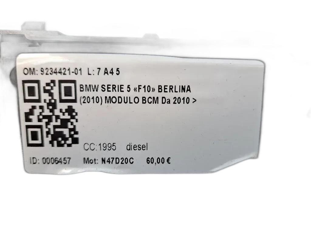 Centralina BCM BMW Serie 5 F10