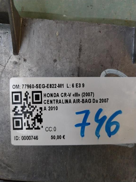 Centralina Airbag HONDA CR-V 4° Serie (07>12)