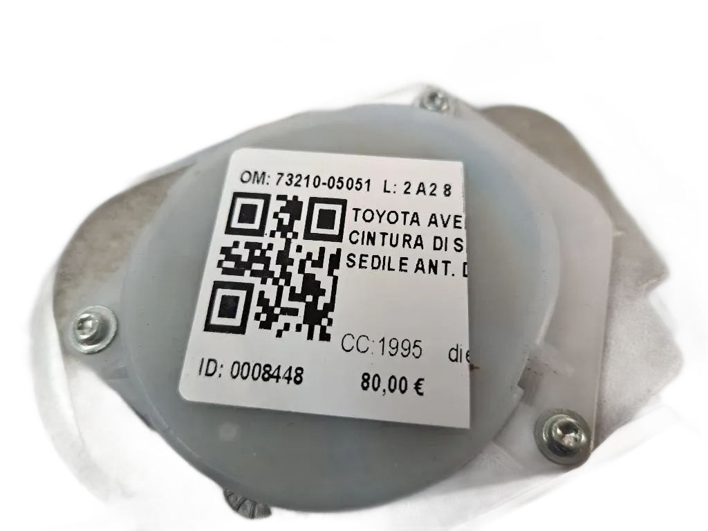 Cintura di sicurezza anteriore destra TOYOTA Avensis Berlina 2° Serie