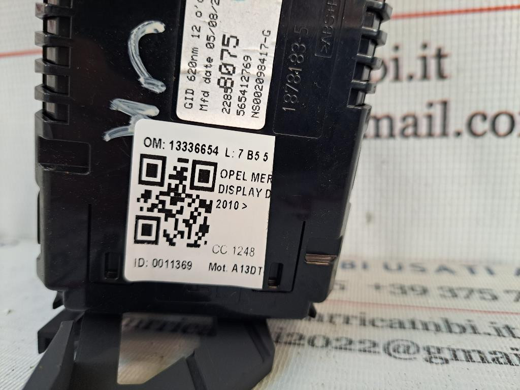 Display OPEL Meriva 3° Serie