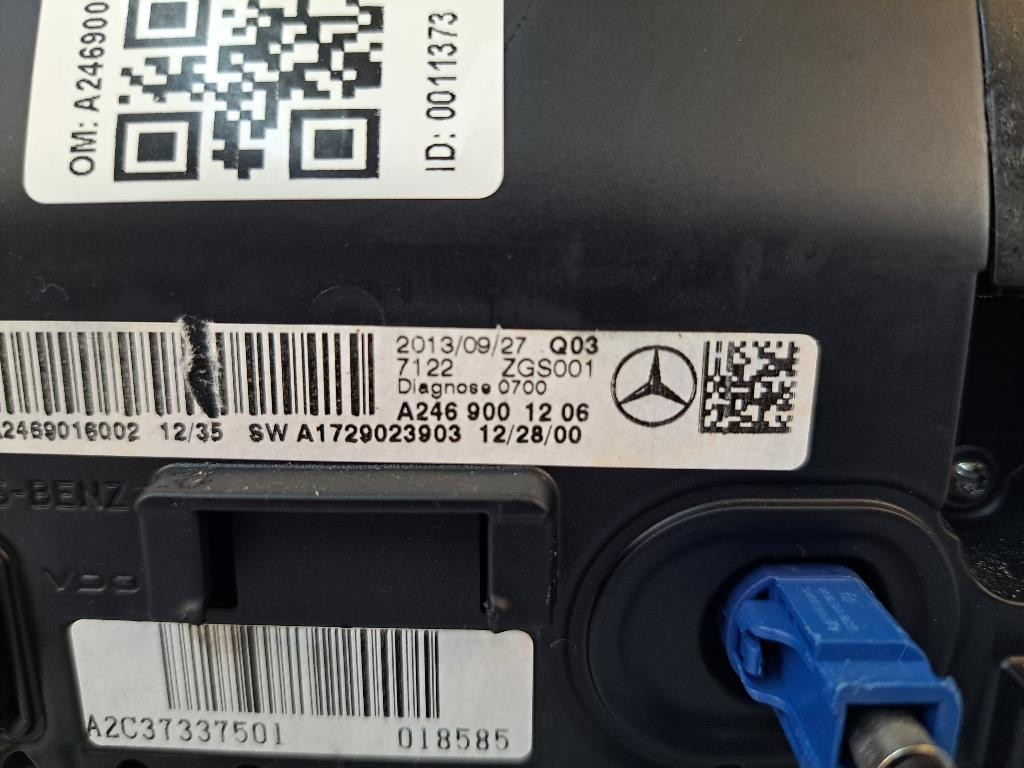 Display MERCEDES Classe B W246 2° Serie