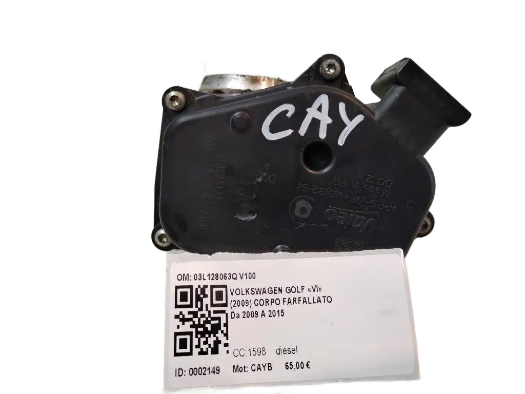 Corpo Farfallato VOLKSWAGEN Golf 6 Berlina (08>12)