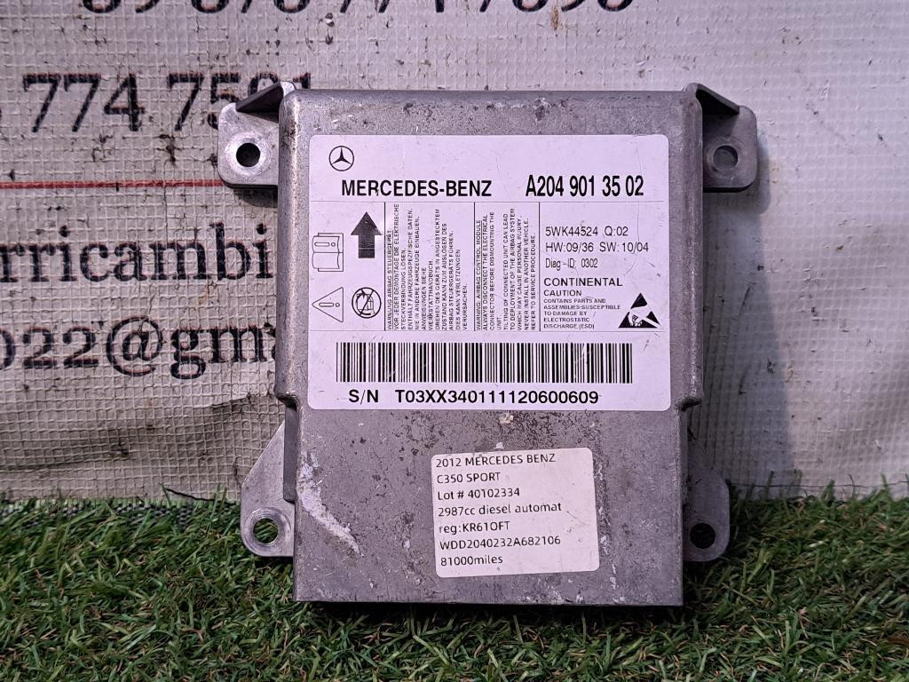 Centralina Airbag MERCEDES Classe C Berlina W204