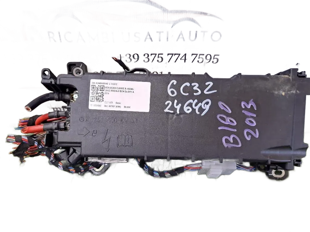 Centralina BCM MERCEDES Classe B W246 2° Serie
