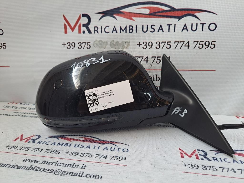 Specchietto Retrovisore Destro AUDI A3 Serie (8P1) (05>08)