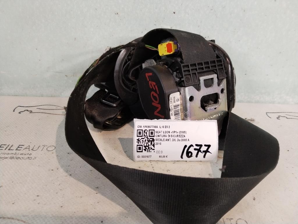 Cintura di sicurezza anteriore destra SEAT Leon 2° Serie