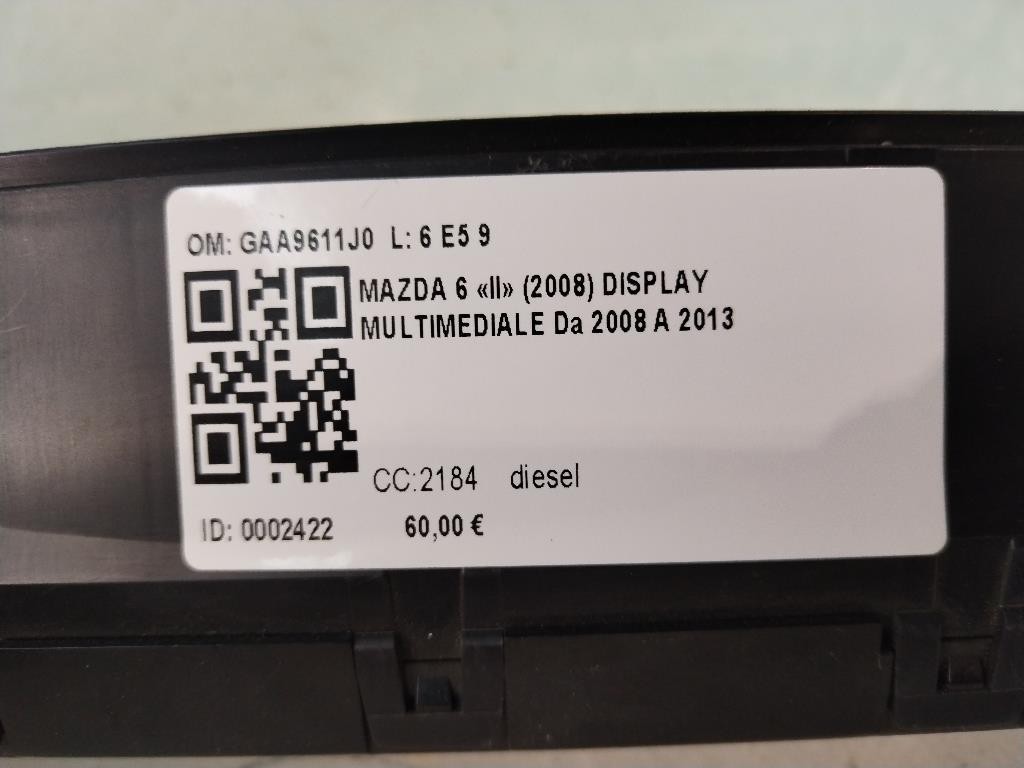 Display MAZDA 6 Berlina 2° Serie
