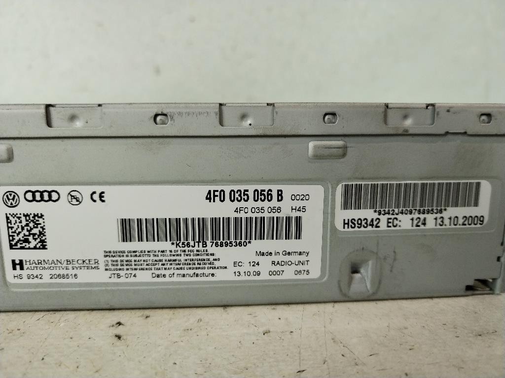 Unità di controllo multimediale navigatore GPS AUDI A6 Berlina Serie C6 (4F2) (04>12)