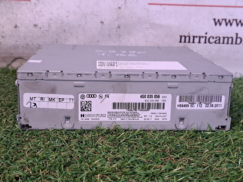 Unità di controllo multimediale navigatore GPS AUDI A6 Berlina Serie C7 (4GC) (11>)