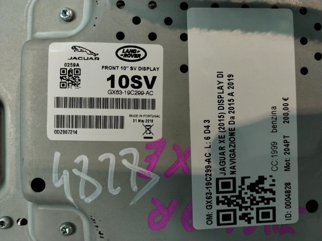 Display multifunzione computer di bordo JAGUAR XE Serie (X760) (15>)