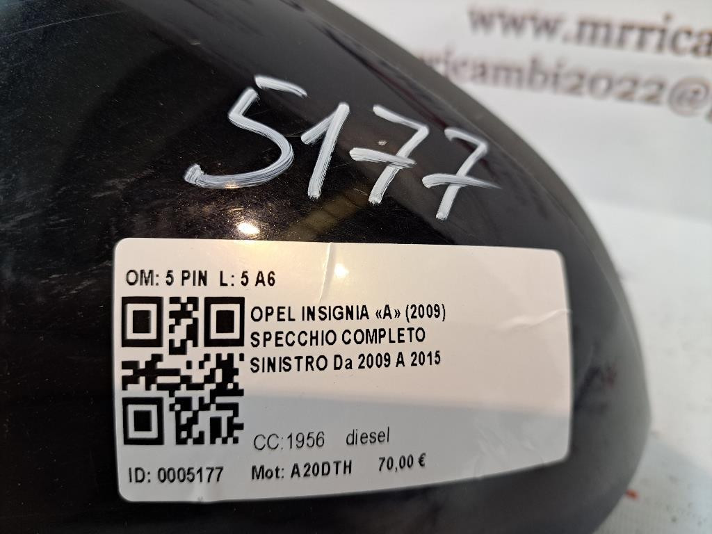 Specchietto Retrovisore Sinistro OPEL Insignia Berlina