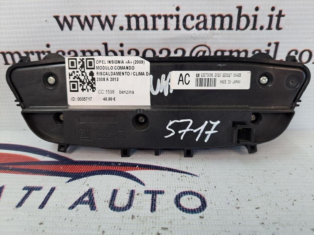 Comandi Clima OPEL Insignia Berlina