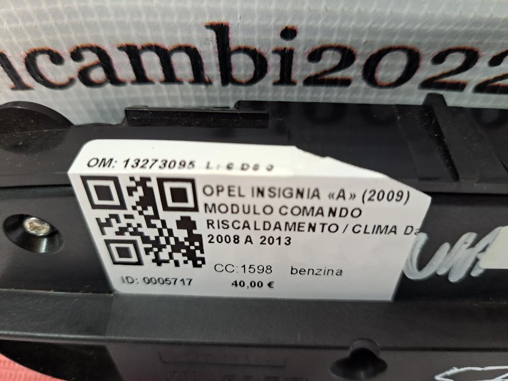 Comandi Clima OPEL Insignia Berlina