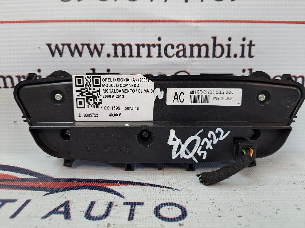 Comandi Clima OPEL Insignia Berlina