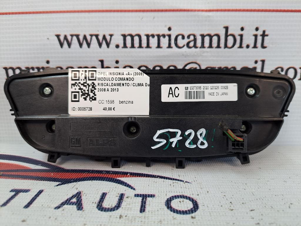 Comandi Clima OPEL Insignia Berlina