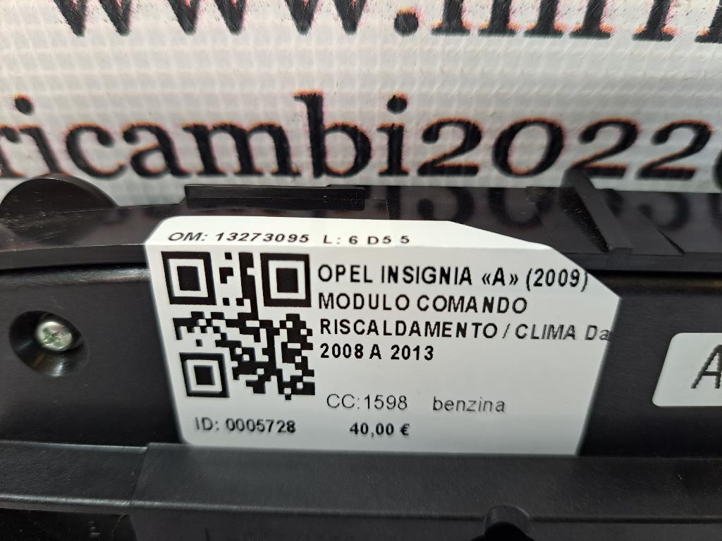 Comandi Clima OPEL Insignia Berlina