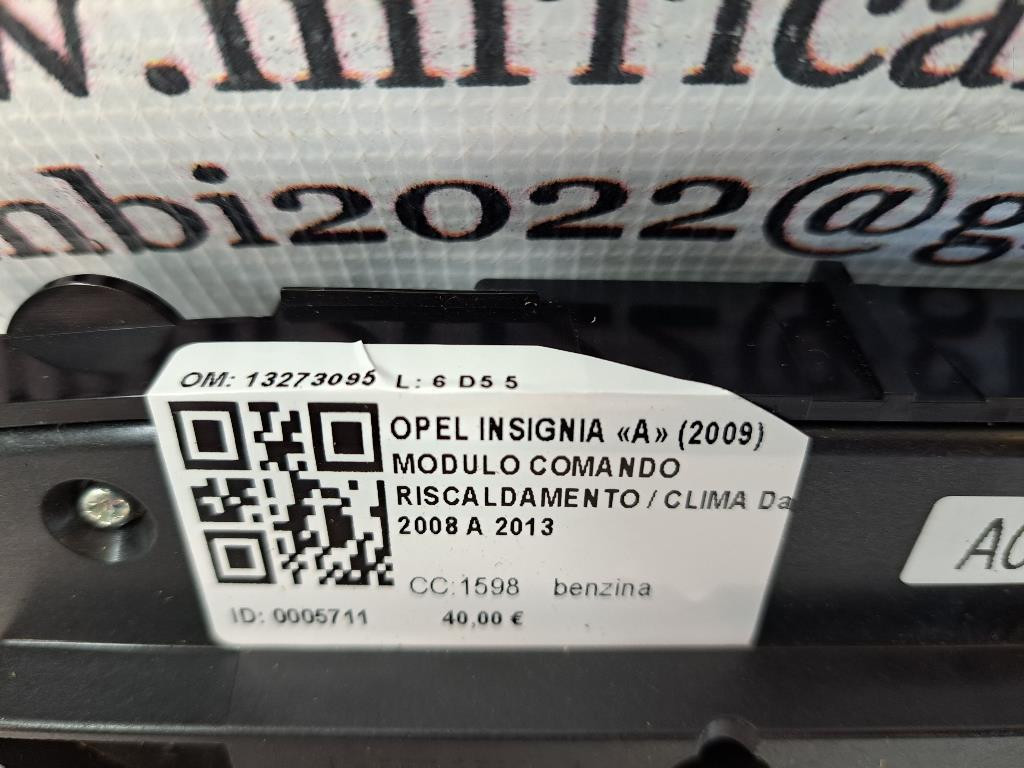 Comandi Clima OPEL Insignia Berlina