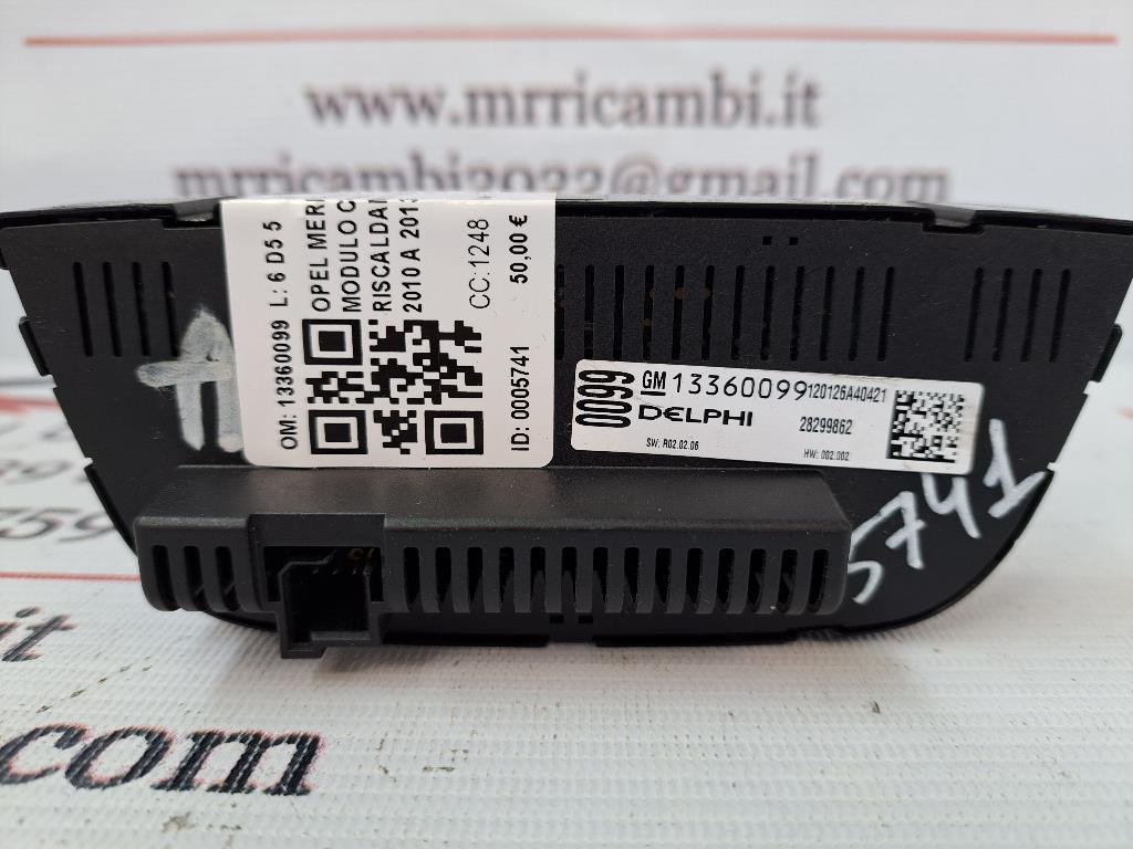 Comandi Clima OPEL Meriva 3° Serie