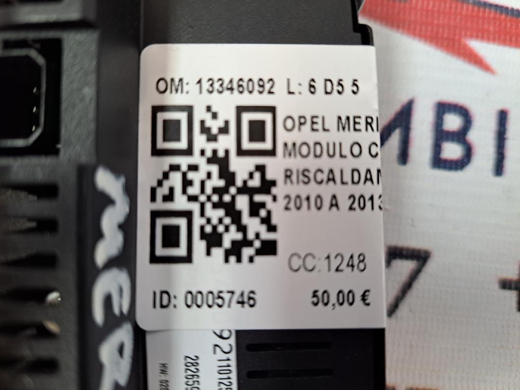 Comandi Clima OPEL Meriva 3° Serie