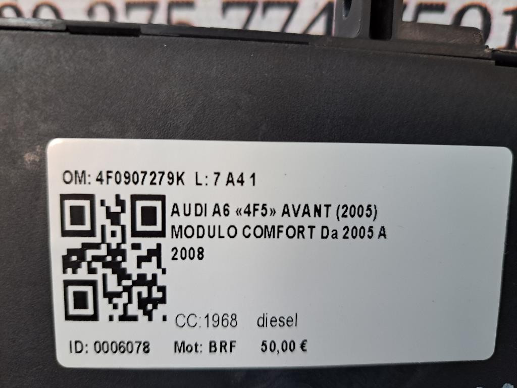 Centralina Comfort AUDI A6 Avant Serie C6 (4F5) (04>12)