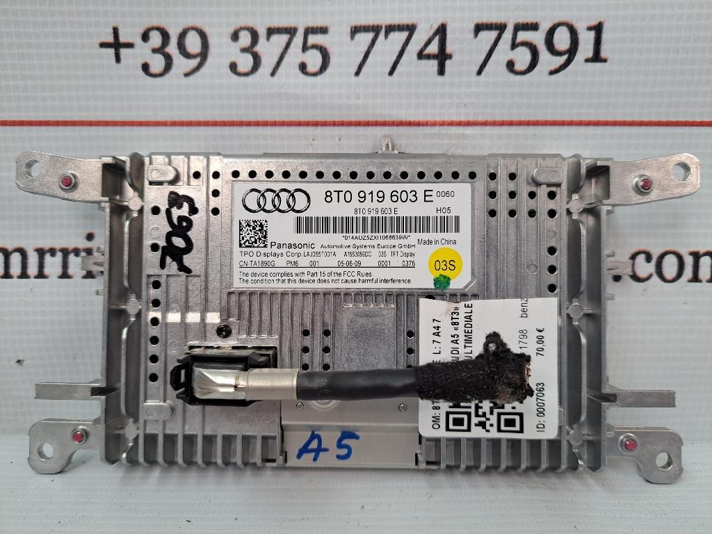 Display AUDI A5 Berlina Serie (8T3) (07>)