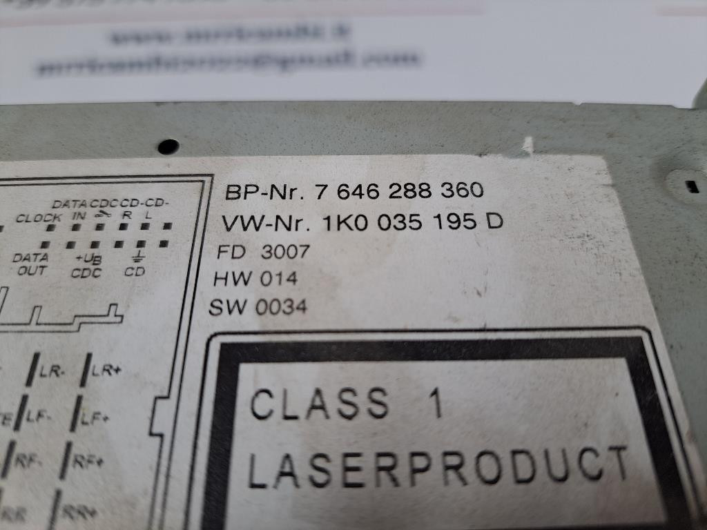 Autoradio VOLKSWAGEN Eos Serie (1F7) (06>10)