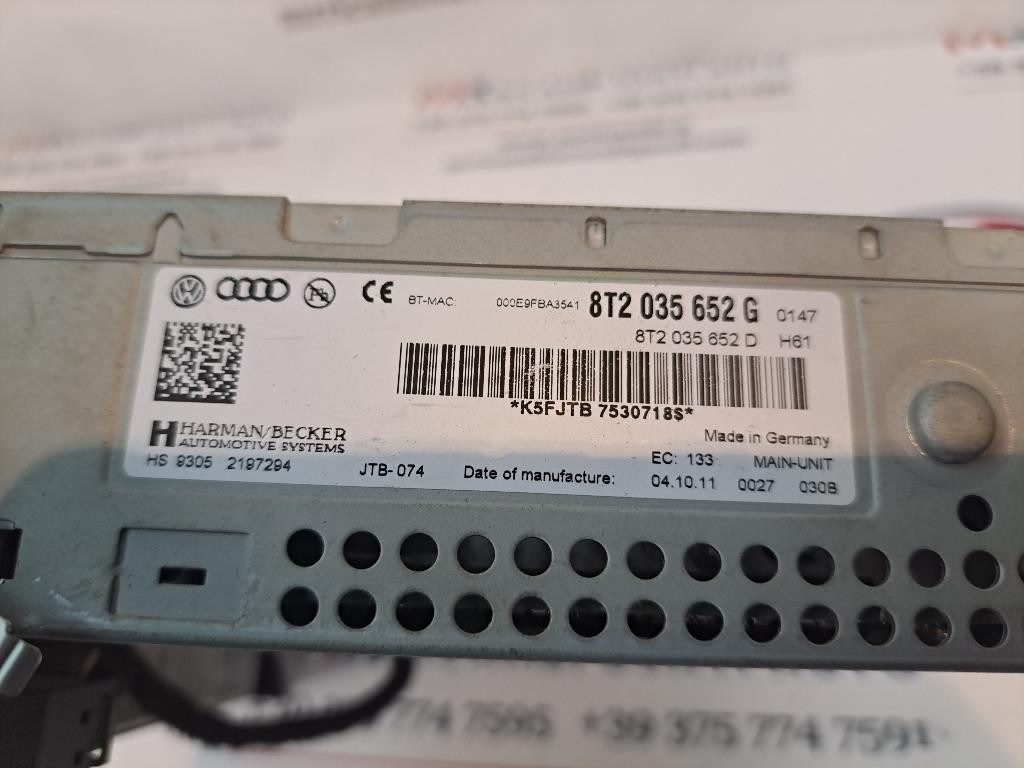 Lettore DVD AUDI A5 Berlina Serie (8T3) (07>)