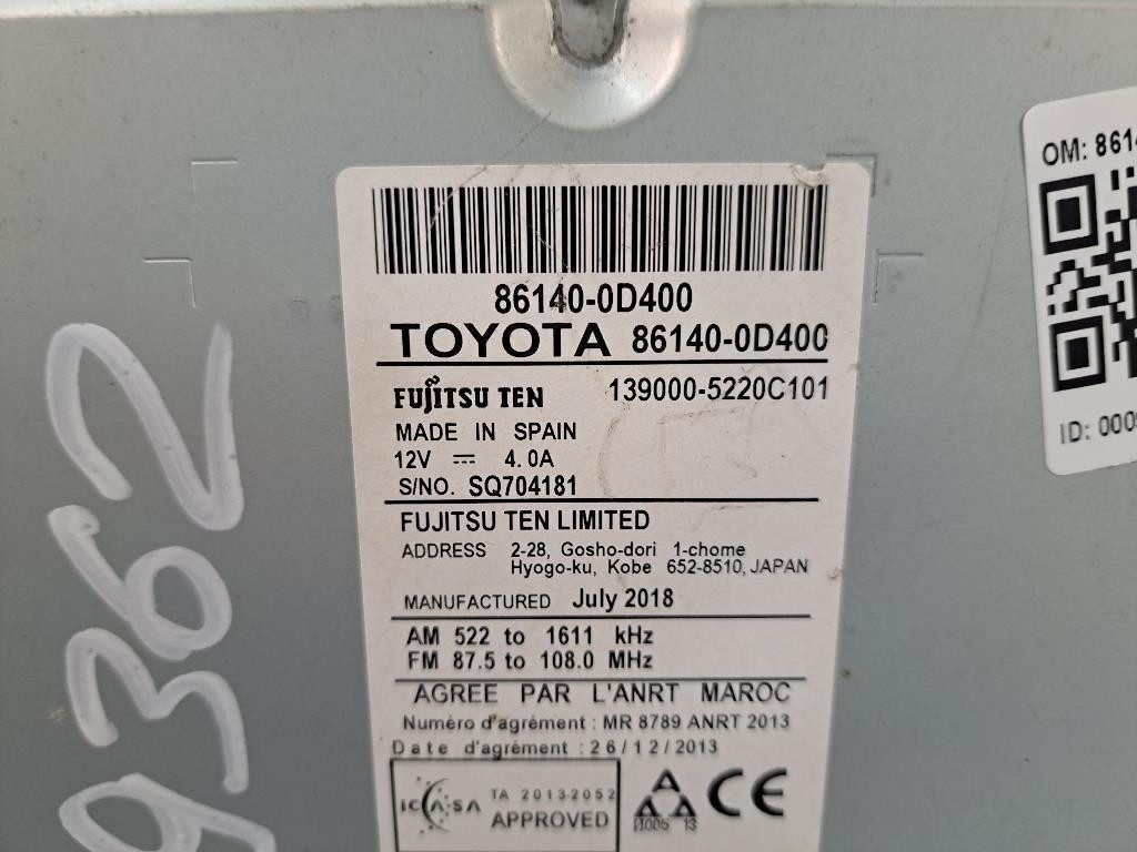 Navigatore TOYOTA Yaris Serie (17>)