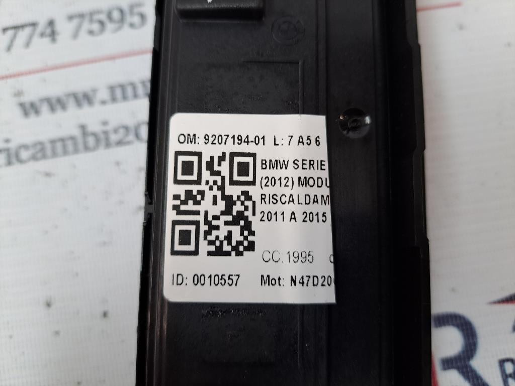 Comandi Clima BMW Serie 1 F20 (11>19)