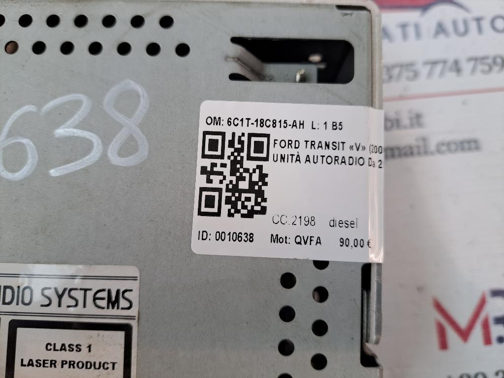 Autoradio FORD Transit Serie (06>14)