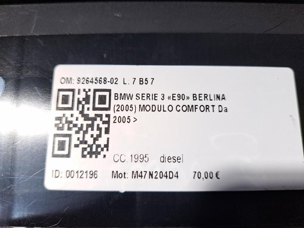 Centralina Comfort BMW Serie 3 E90 Berlina 2° Serie