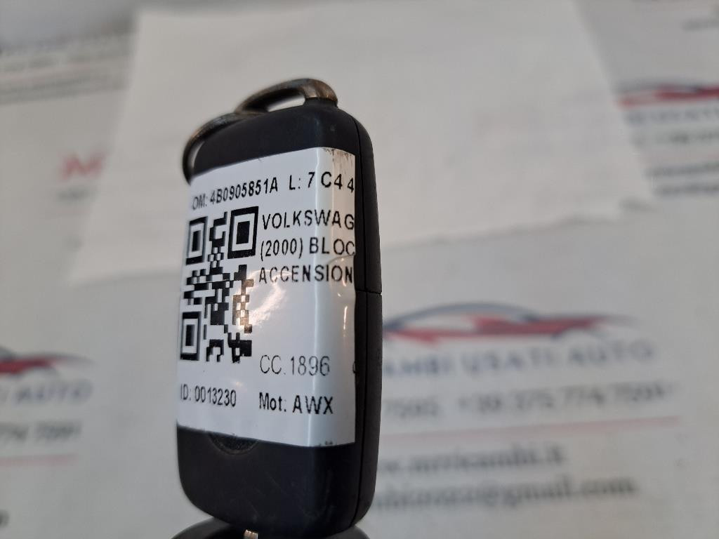 Blocchetto Accensione VOLKSWAGEN Passat Berlina 3° Serie