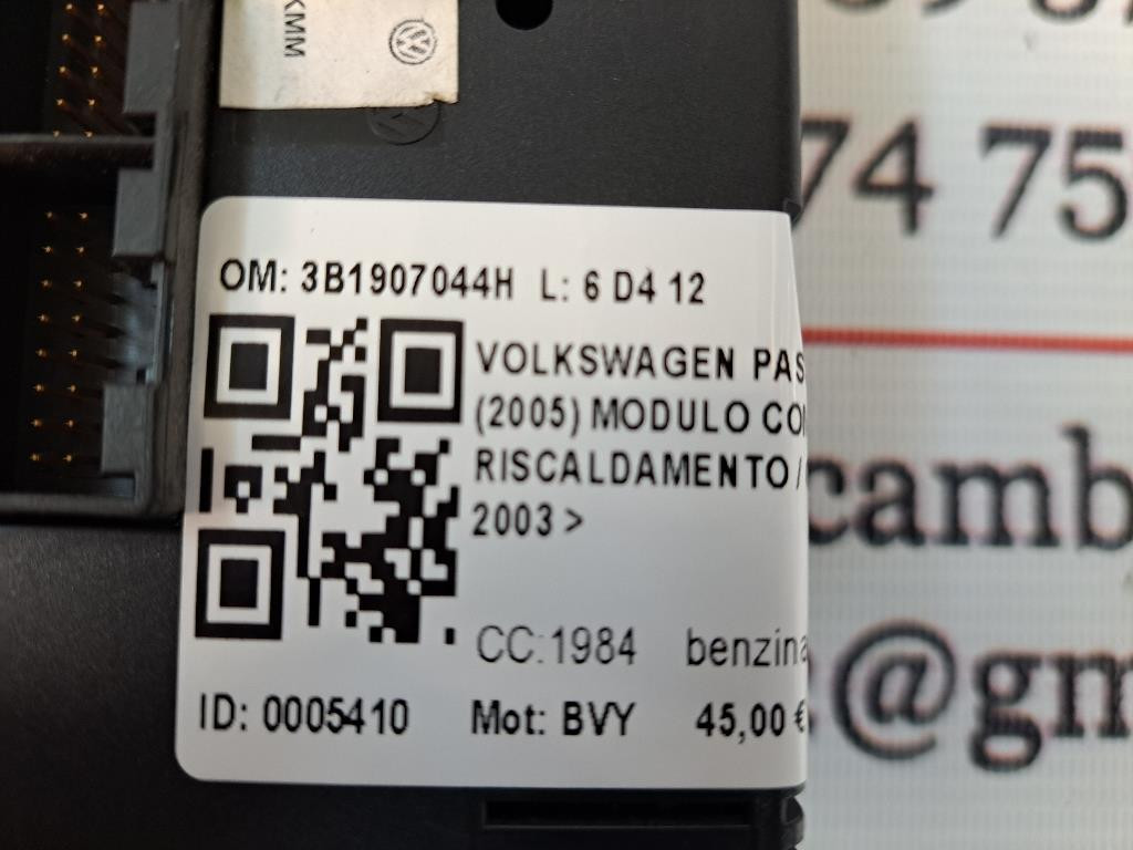 Comandi Clima VOLKSWAGEN Passat Berlina 4° Serie