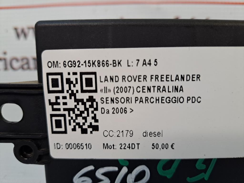Centralina sensori di parcheggio LAND ROVER Freelander 3° Serie