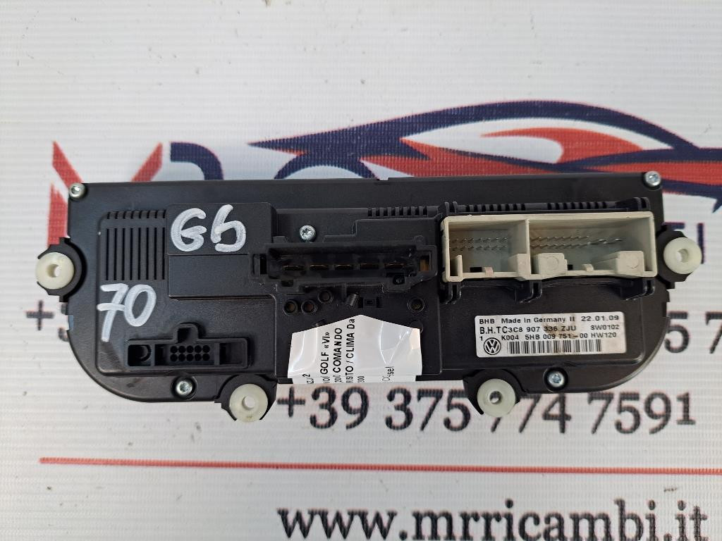 Comandi Clima VOLKSWAGEN Golf 6 Berlina (08>12)