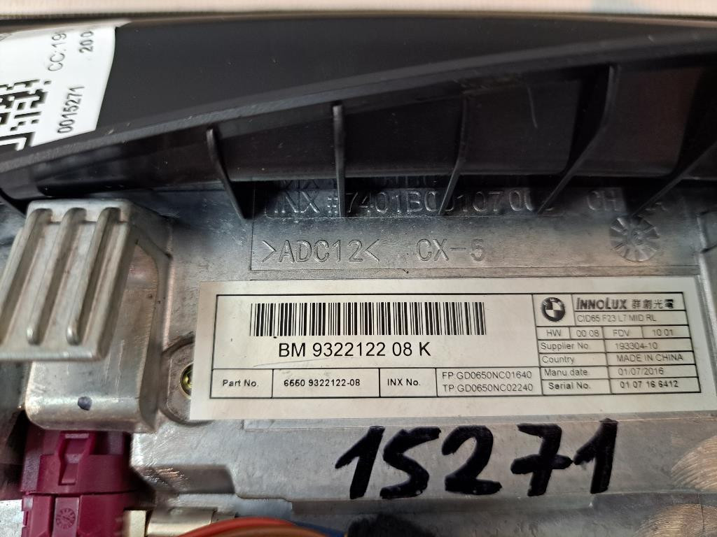 Display multifunzione computer di bordo BMW Serie 1 F20 (11>19)