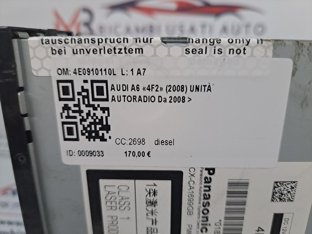 Caricatore CD AUDI A6 Berlina Serie C6 (4F2) (04>12)