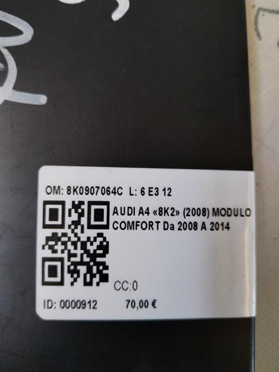 Centralina Comfort AUDI A4 Avant (8K5) (08>15)