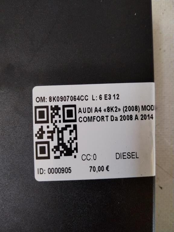 Centralina Comfort AUDI A4 Avant (8K5) (08>15)