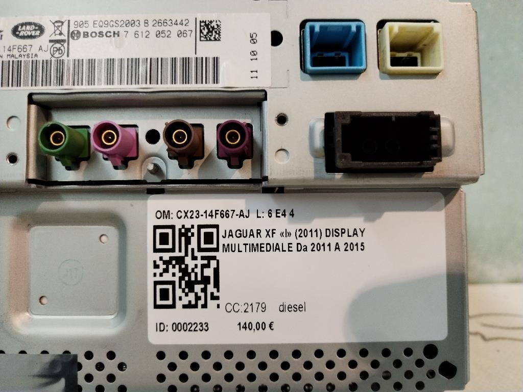 Display JAGUAR XF Serie (11>15)