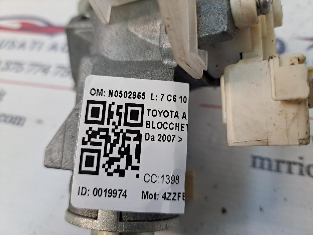 Blocchetto Accensione TOYOTA Auris Serie (E150) (07>12)
