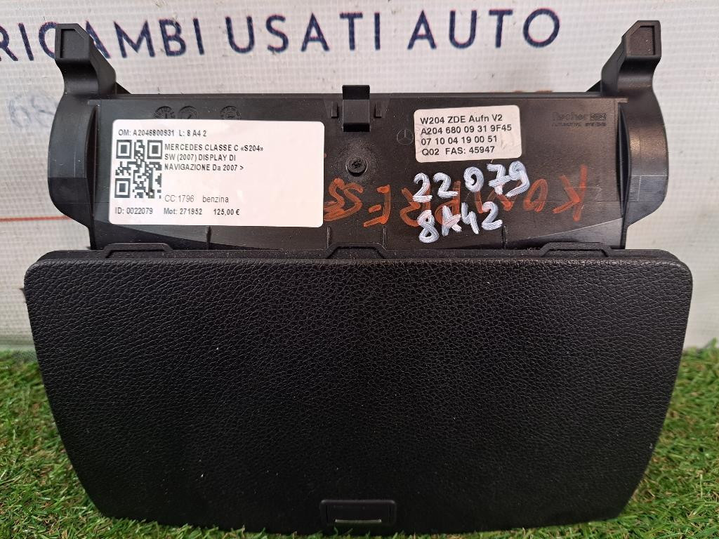 Display multifunzione computer di bordo MERCEDES Classe C Berlina W204