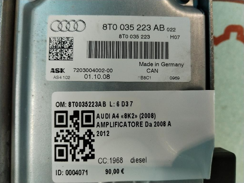 Amplificatore autoradio AUDI A4 Avant (8K5) (08>15)