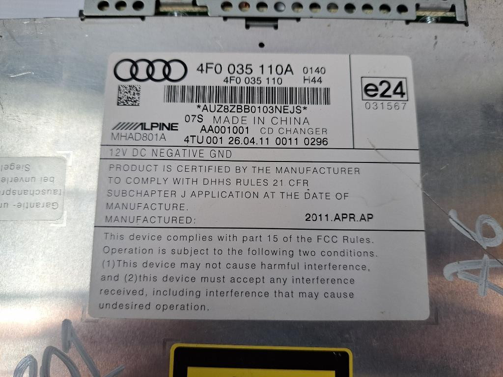 Caricatore CD AUDI A6 Berlina Serie C6 (4F2) (04>12)